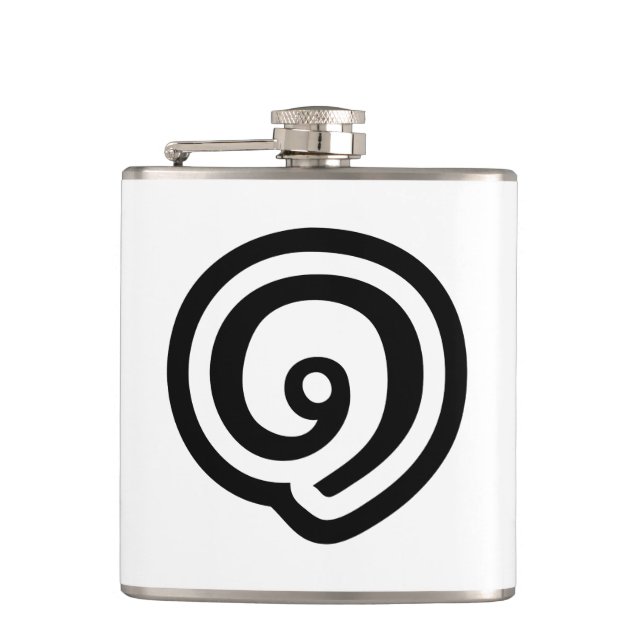 Thailand Number 1 / One / ๑ (Nueng) Thai Language Hip Flask (Front)