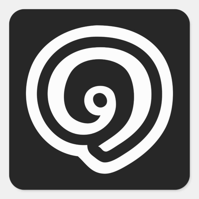 Thailand Number 1 / One / ๑ (Nueng) Thai Language Square Sticker (Front)