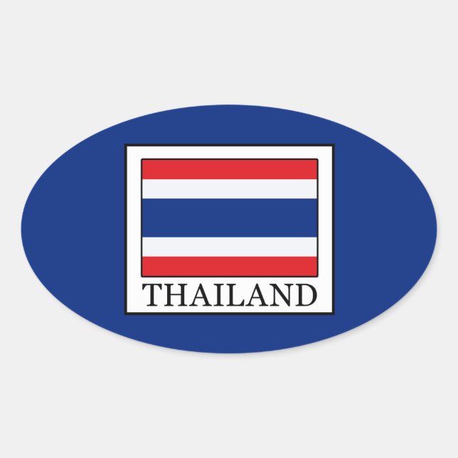 Thailand Oval Sticker (Front)