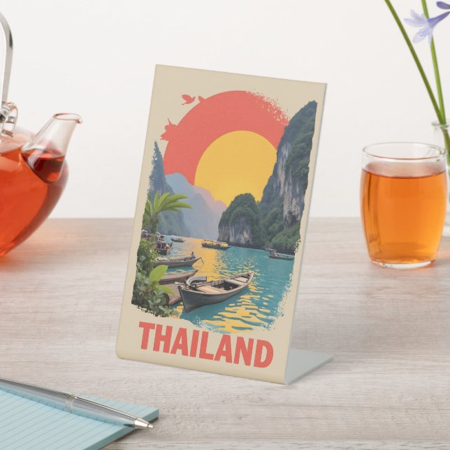 Thailand Pedestal Sign (In SItu)