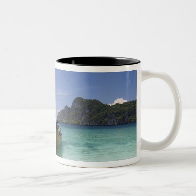 Thailand, Phi Phi Don Island, Yong Kasem beach, Two-Tone Coffee Mug (Right)