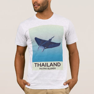Thailand Phi Phi Islands Travel poster T-Shirt