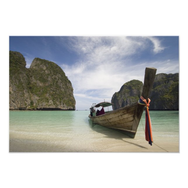 Thailand, Phi Phi Lay Island, Maya Bay. Photo Print (Front)