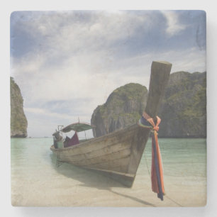 Thailand, Phi Phi Lay Island, Maya Bay. Stone Coaster