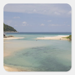 Thailand, Phuket, Nai Harn beach. Square Sticker