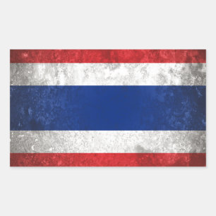 Thailand Rectangular Sticker
