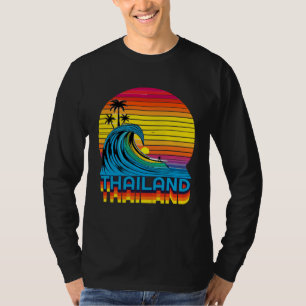 Thailand Retro Throwback Surf & Thai Beach Souveni T-Shirt