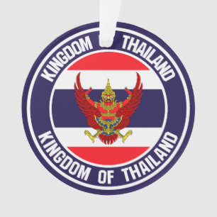 Thailand Round Emblem Ornament