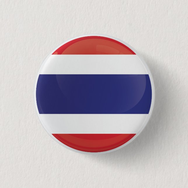 Thailand  Round Icon Flag  3 Cm Round Badge (Front)