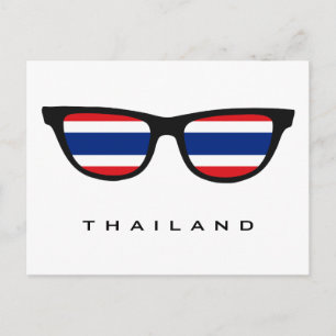 Thailand Shades custom text & colour postcard
