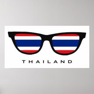 Thailand Shades custom text & colour poster