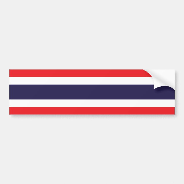 Thailand/Thai Flag Bumper Sticker (Front)