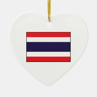 Thailand - Thai Flag Ceramic Tree Decoration