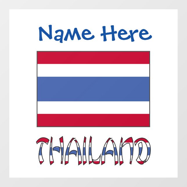 Thailand Thai Flag Personalised  (Sheet)