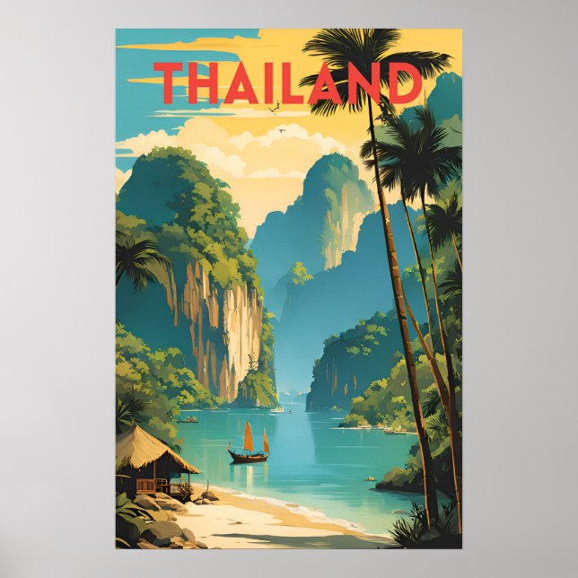 Thailand Traditional Travel Poster (Front)