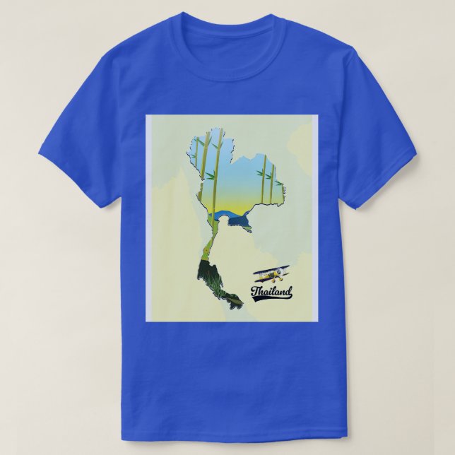 Thailand travel map T-Shirt (Design Front)