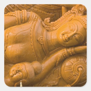 Thailand, Ubon Ratchathani, Candle festival, 3 Square Sticker