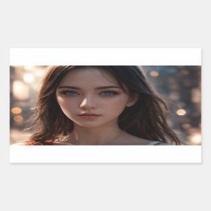 Thalassa  rectangular sticker