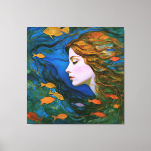“Thalassa” - Women In Water Canvas Print