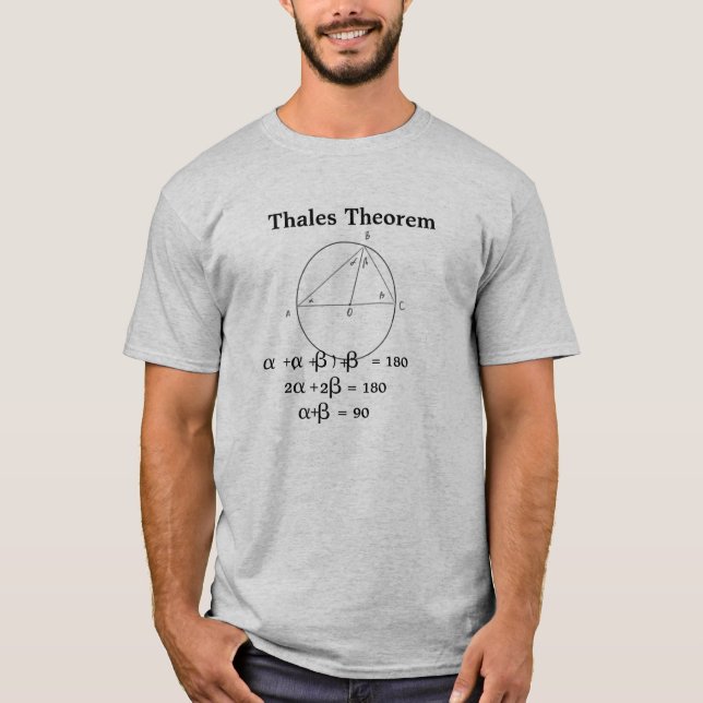 Thales' Theorem T-Shirt (Front)