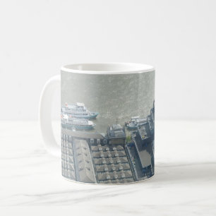 Thames Aerial View White Coffee Mug