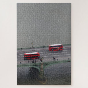 Thames Bridge & Buses London Jigsaw Puzzle