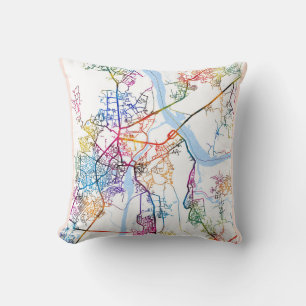 Thane Maharashtra Map Cushion