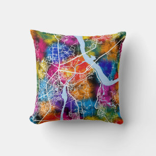 Thane Maharashtra Map Cushion