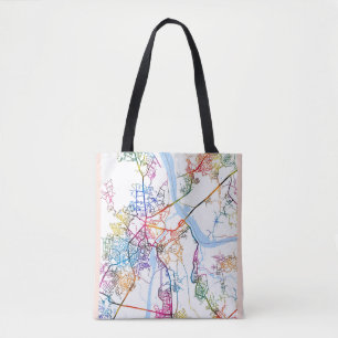 Thane Maharashtra Map Tote Bag