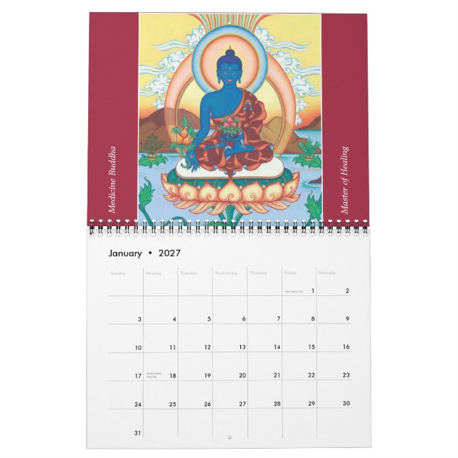 Thangka Art Calendar 2015 (Jan 2027)