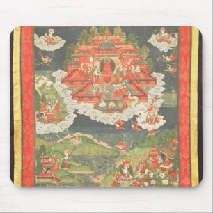 Thangka of the Paradise of Amitabha Mouse Pad