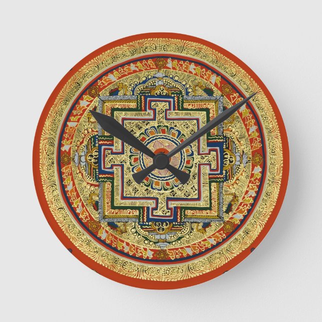 Thangka Round Clock (Front)