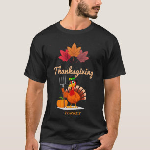 Thanhsgiving Turkey Mum Gift Crapy Design Social D T-Shirt