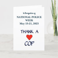 Thank a Cop Card