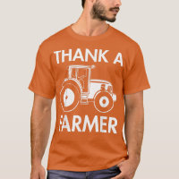 Thank A Farmer Vintage Men Tractor Farm Local Foo
