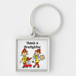 Thank a Firefighter T-shirts and Gifts Key Ring
