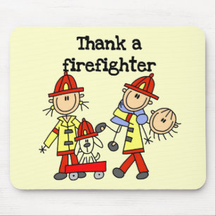 Thank a Firefighter Tshirts and Gifts Mouse Pad