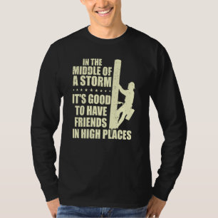 Thank A Lineman Quote Electrical Lineman Electrici T-Shirt