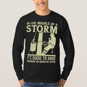 Thank A Lineman Quote Electrical Lineman Electrici T-Shirt