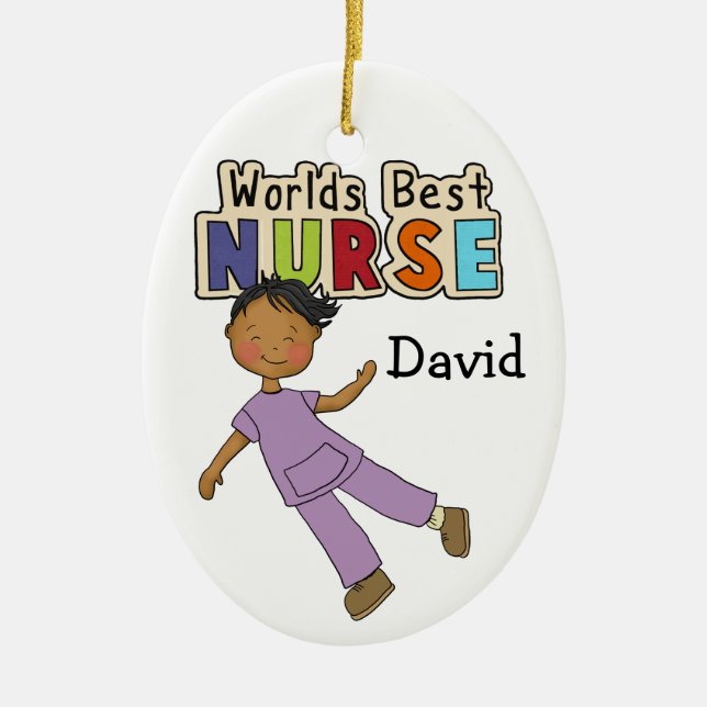 Thank a Nurse - SRF Ceramic Tree Decoration (Front)