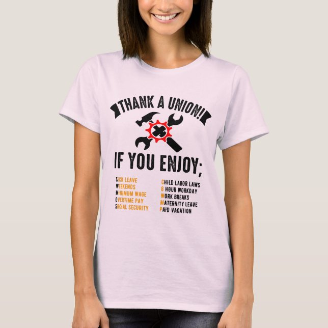 Thank a Union T-Shirt (Front)