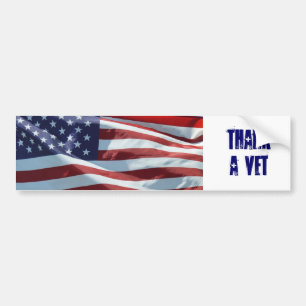 Thank A Vet Bumper Sticker