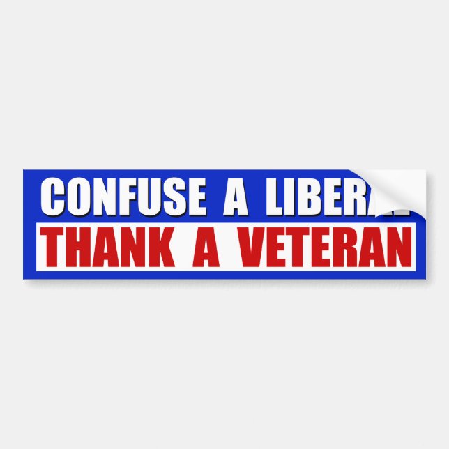 Thank A Veteran! Bumper Sticker (Front)