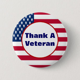 Thank A Veteran Button