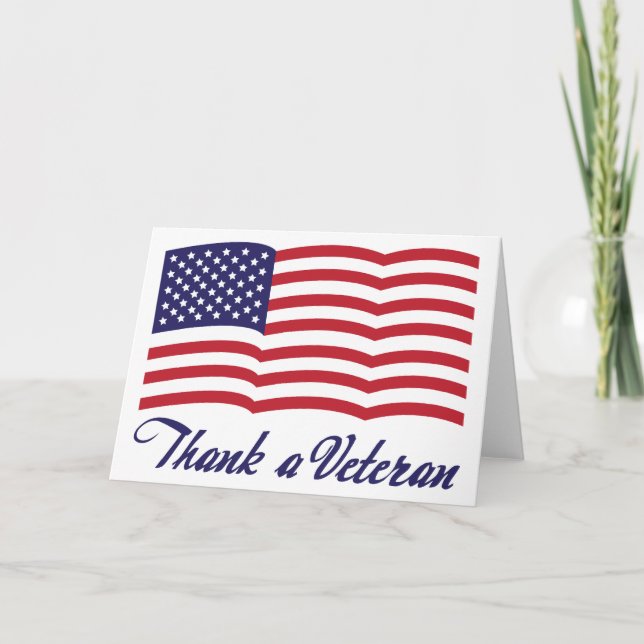 Thank a Veteran Card (Front)