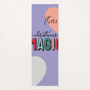 Thank Christmas Magic Pastel Yoga Mat   Holiday We