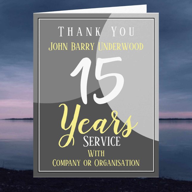 Thank Employee for Long Service Card (Creator Uploaded)