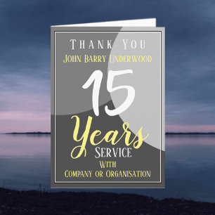 Thank Employee for Long Service Card