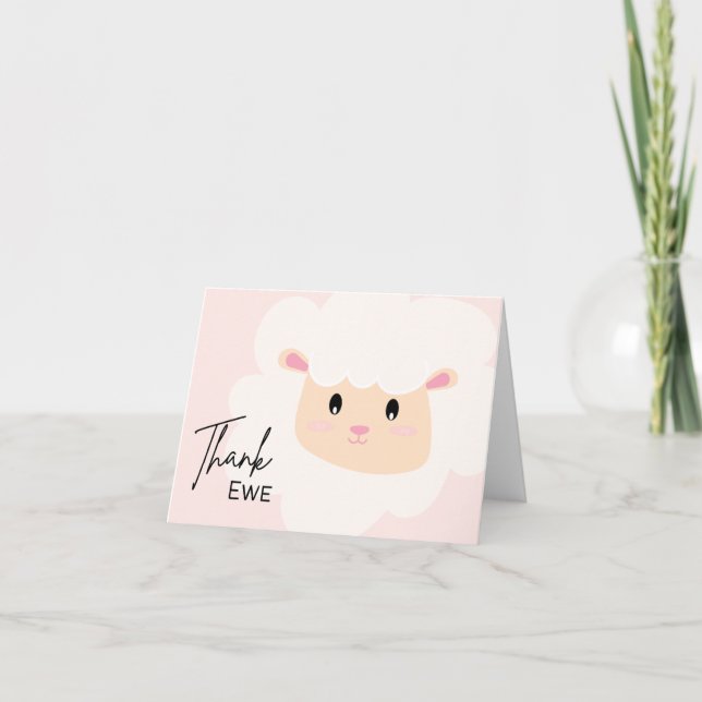 Thank Ewe - Pun Thank You Card (Front)