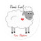 Thank Ewe Sheep Thanks Sticker